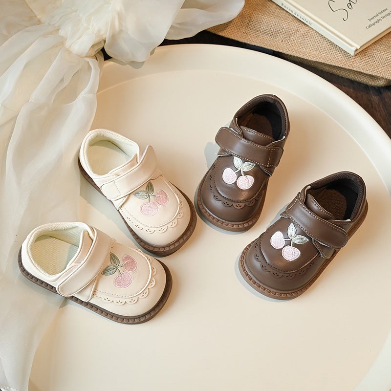 Girl'S Leather Shoes 2024 New Children'S Princess Shoes Soft Sole Little Girl'S Bean Shoes Baby'S National Style Toddler Shoes - Image 2